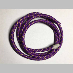 Провод текстильный зигзаг purple+yellow