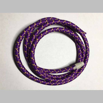 Провод текстильный зигзаг purple+yellow, Днепр