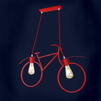 Светильник велосипед 756PR7021-2-Red